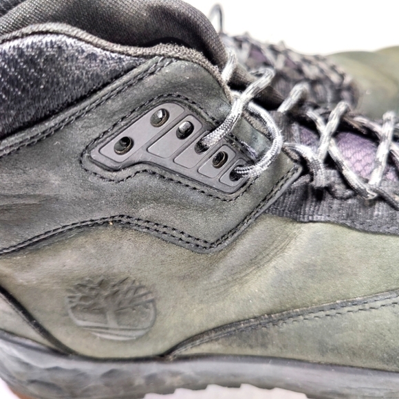 Timberland Solar Wave Black Nubuck Leather Boots Outdoor Men's Shoes Size 12 - Picture 8 of 12